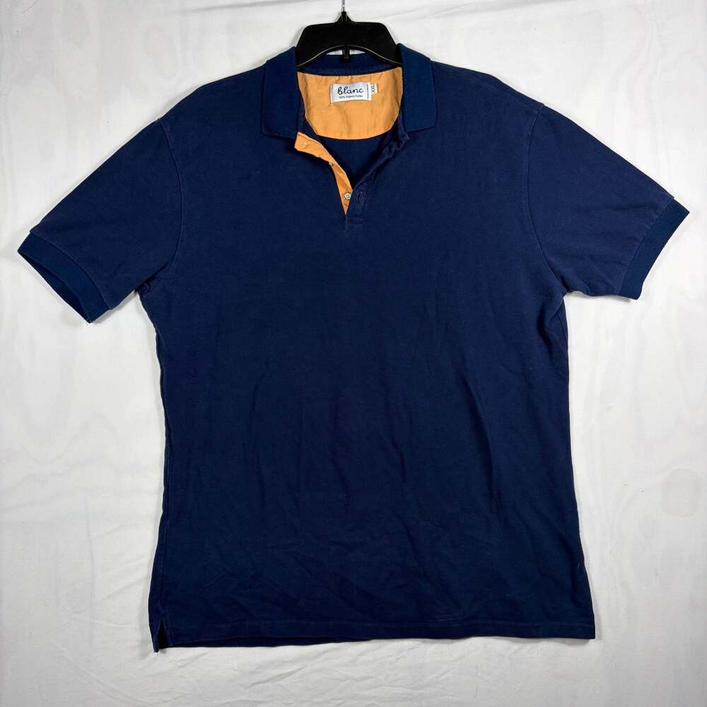 Blanc 100% Organic Cotton Navy Blue Polo Shirt XXL
